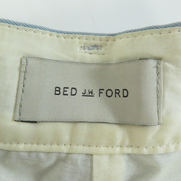 実際に弊社で買取させて頂いたBED JW FORD/ベッドフォード 21ss Cotton tapered trousers イージー ハーフ パンツ 21SS-B-PT08/0の画像 2枚目