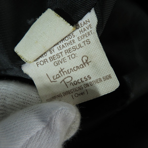 実際に弊社で買取させて頂いたSCHOTT/ショット シングル レザー ライダースジャケット/ライナー付き/38の画像 5枚目