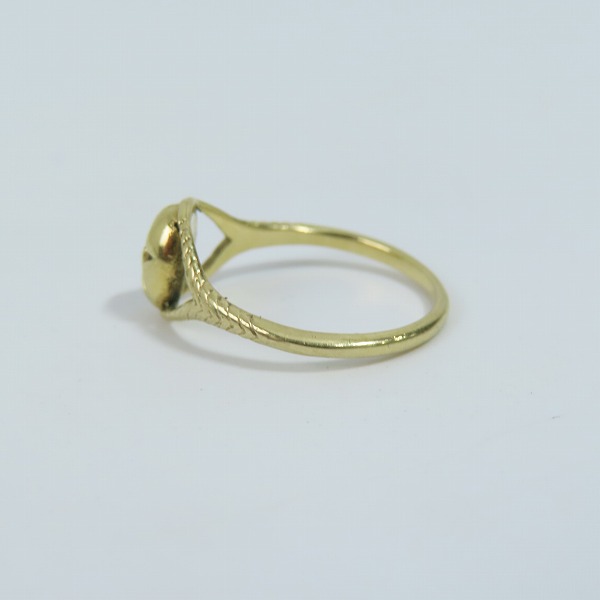 実際に弊社で買取させて頂いたALEX STREETER/アレックスストリーター 18K PAGAN PRIESTESS UNDERSET RING パガンプリーステスアンダーセットリング 6.5号の画像 2枚目