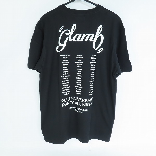 実際に弊社で買取させて頂いたglamb/グラム 20周年/20th Anniversary Theme List T/Tシャツ/Lの画像 1枚目