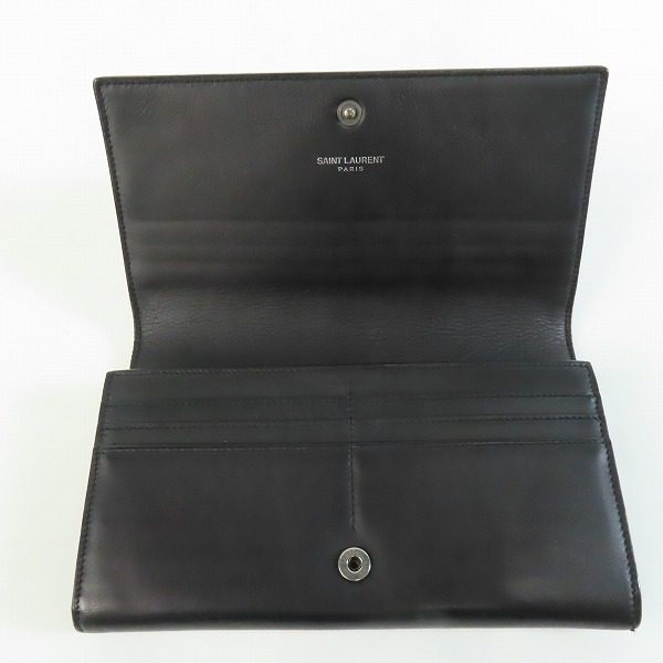 実際に弊社で買取させて頂いたSAINT LAURENT PARIS/サンローランパリ ラージフラップウォレット YSL 414567 の画像 3枚目