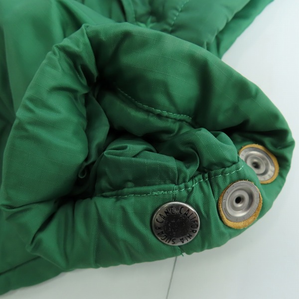 実際に弊社で買取させて頂いたSUGAR CANE/シュガーケーン 東洋エンタープライズ コンパクト ダウンジャケット グリーン/Lの画像 6枚目