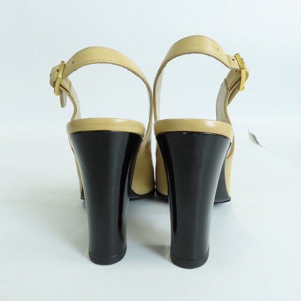 実際に弊社で買取させて頂いたCHANEL/シャネル レザーパンプス/ヒール/バイカラー/35.5の画像 1枚目