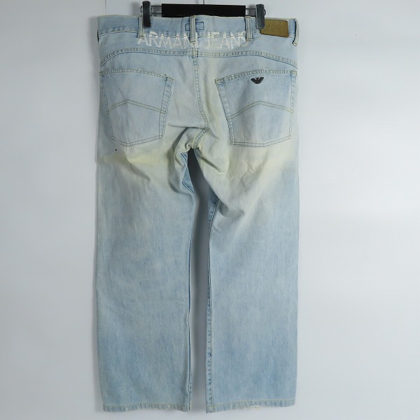 実際に弊社で買取させて頂いたARMANI JEANS/アルマーニジーンズ クラッシュデニム パンツ/38の画像 1枚目