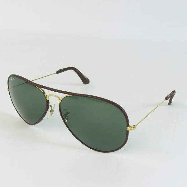 実際に弊社で買取させて頂いたRay-Ban/レイバン B&L/ボシュロム製 レザー巻き サングラス アイウェア