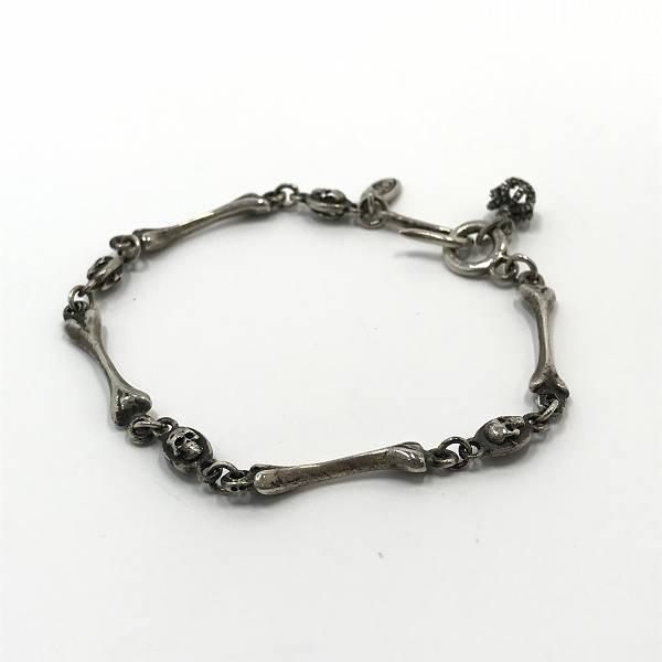 実際に弊社で買取させて頂いたJustin Davis/ジャスティンデイビス ボーンスカルブレスレット