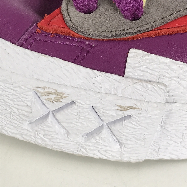 実際に弊社で買取させて頂いたNIKE×KAWS×SACAI/ナイキ×カウズ×サカイ BLAZER LOW/ブレーザーロー パープルダスク DM7901-500/26.5の画像 7枚目