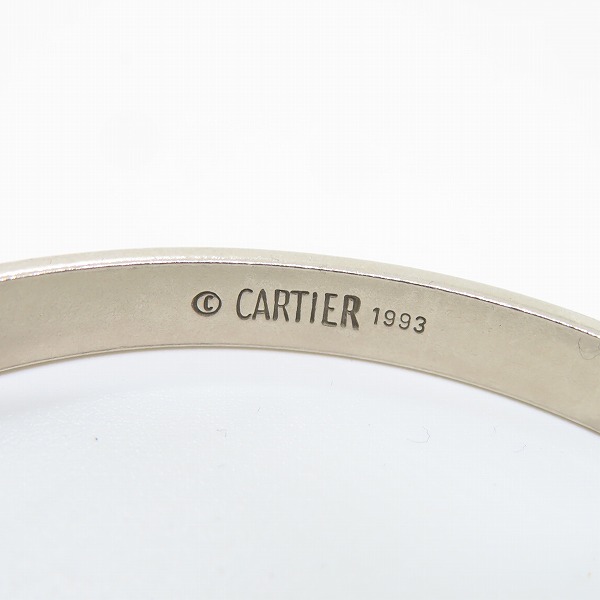 実際に弊社で買取させて頂いたCartier/カルティエ LOVE ブレスレット/ラブブレスレット AU750/K18WG/#18 ドライバー付きの画像 4枚目