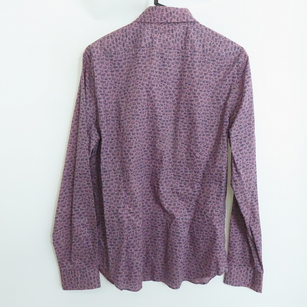実際に弊社で買取させて頂いたPS Paul Smith/ポールスミス ピクセルアニマル柄 総柄長袖シャツ 153657/XLの画像 1枚目