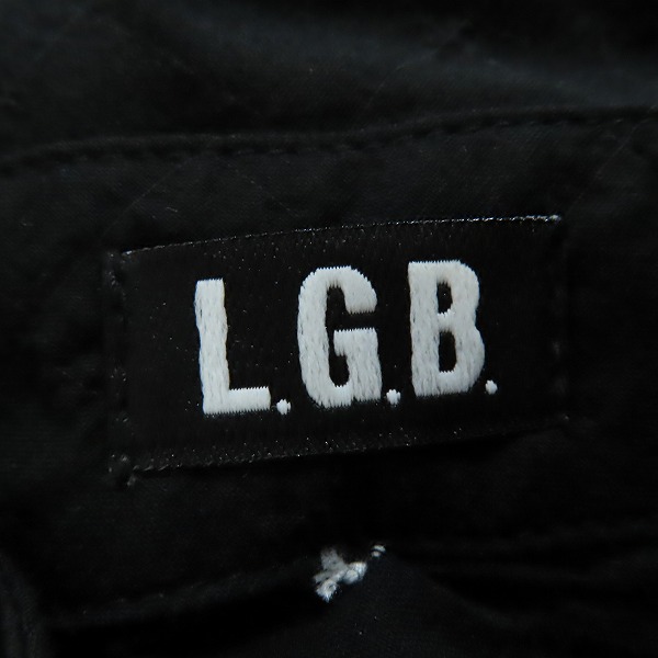 実際に弊社で買取させて頂いたL.G.B./ルグランブルー シワ加工 ボタンダウン スリムシャツ ブラック/1の画像 2枚目