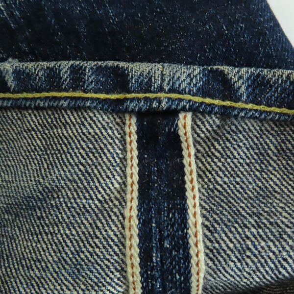 実際に弊社で買取させて頂いたDENIME/ドゥニーム XX セルビッチストレートデニム 革パッチ 469/32の画像 5枚目