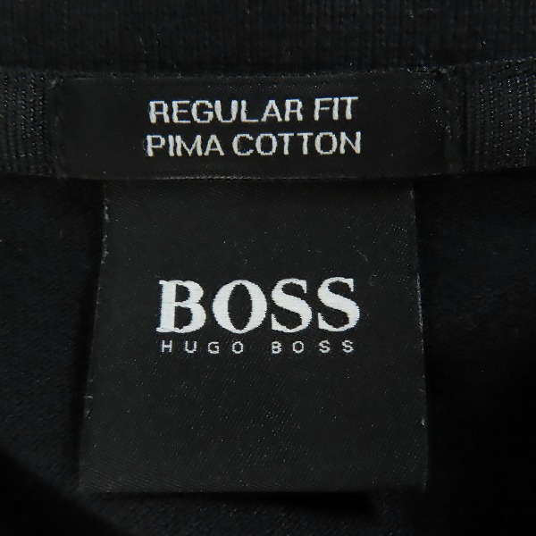 実際に弊社で買取させて頂いたHugo Boss/ヒューゴボス Regular Fit pima cotton ロゴ刺繍 半袖ポロシャツ Mの画像 2枚目