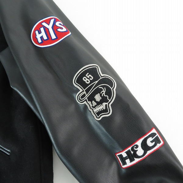 実際に弊社で買取させて頂いたHYSTERIC GLAMOUR×genzai/ヒステリックグラマー×ゲンザイ WOMAN STADIUM JUMPER スタジャン GZ1291/Lの画像 6枚目