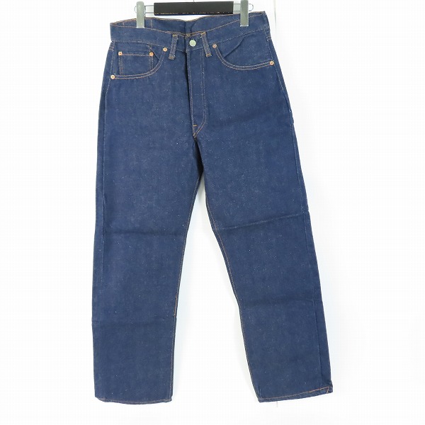 実際に弊社で買取させて頂いた【未使用】LEVI'S/リーバイス 501 米国製 刻印6 66前期 赤耳 フラッシャー付 デニムパンツ/W32