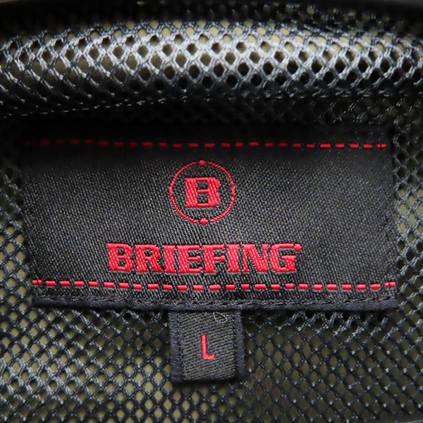 実際に弊社で買取させて頂いた(2)【未使用】BRIEFING/ブリーフィング WIND HOODIE 超撥水 ウィンドブレーカー プルオーバー オリーブ BRG223M19/Lの画像 2枚目