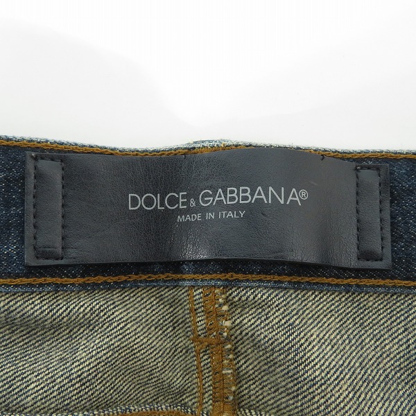 実際に弊社で買取させて頂いたDOLCE&GABBANA/ドルチェ&ガッバーナ DENIM 14GOLD ダメージ デニムパンツ G6IALD/46の画像 2枚目