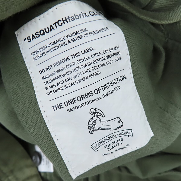実際に弊社で買取させて頂いたWACKO MARIA×Sasquatchfabrix./ワコマリア×サスクワァッチファブリックス スカル 刺繍 ミリタリーシャツジャケット/Lの画像 5枚目