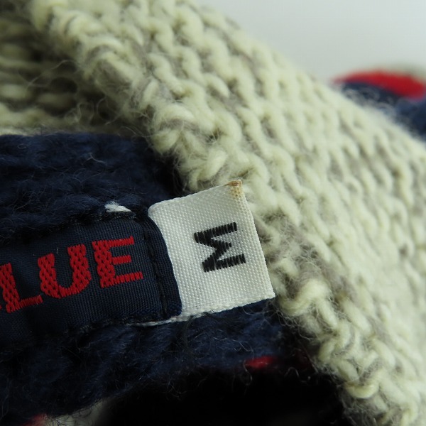 実際に弊社で買取させて頂いたBLUE/BLUE/ブルーブルー ボーダー ニット カーディガン/Mの画像 6枚目