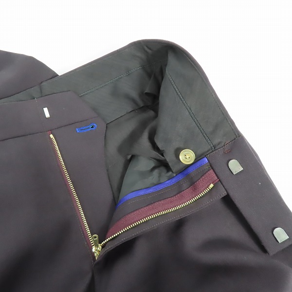 実際に弊社で買取させて頂いたPaulSmith/ポールスミス ウールトラウザーズパンツ/スラックスパンツ PF-JS-32927/Lの画像 4枚目