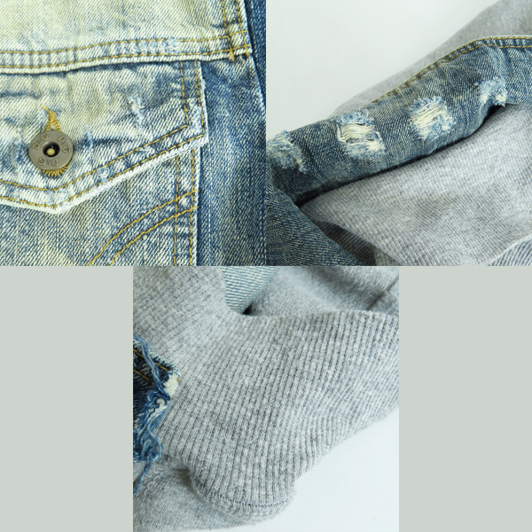 実際に弊社で買取させて頂いたD&G/ディーアンドジー DOLCE&GABBANA/ドルチェ&ガッバーナ デニムジャケット切替ブルゾン RB0534/Lの画像 7枚目