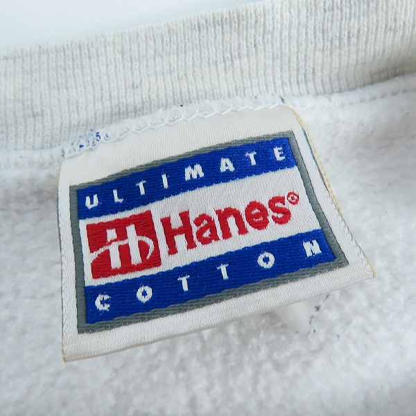 実際に弊社で買取させて頂いたHanes/ヘインズ 90s プリント スウェット 古着 ヴィンテージの画像 2枚目
