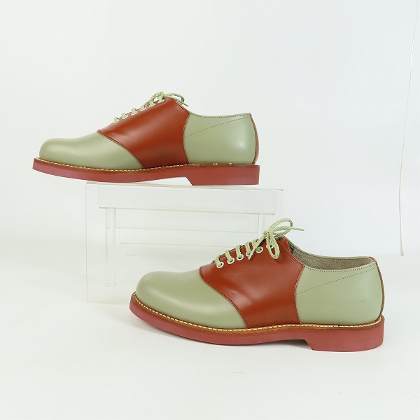 実際に弊社で買取させて頂いたREGAL/リーガル サドルオックスフォードシューズ グレー×ブラウン 2051N 25.5の画像 3枚目