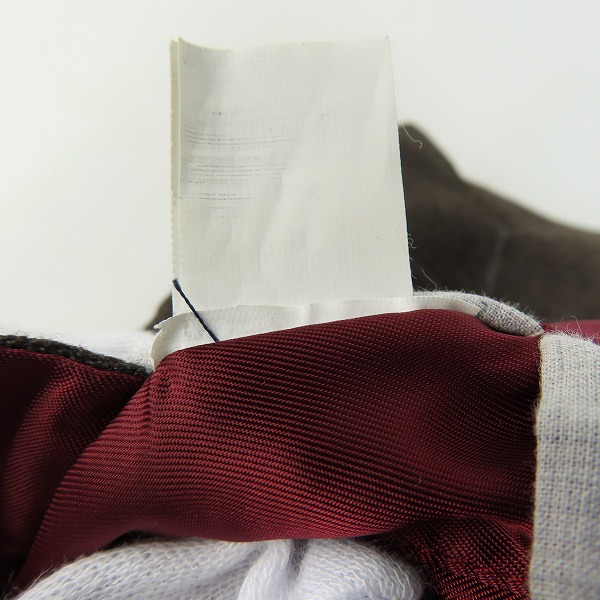 実際に弊社で買取させて頂いたBrunello Cucinelli/ブルネロクチネリ チェック ダブル ジャケット ブラウン/52の画像 7枚目