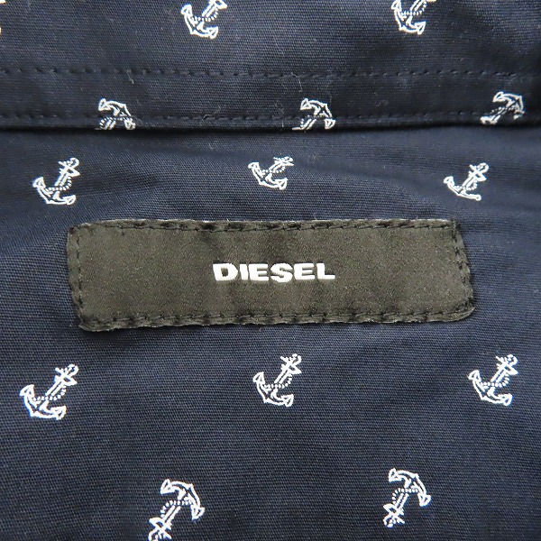 実際に弊社で買取させて頂いたDIESEL/ディーゼル 錨総柄 長袖ボタンシャツ/Lの画像 2枚目