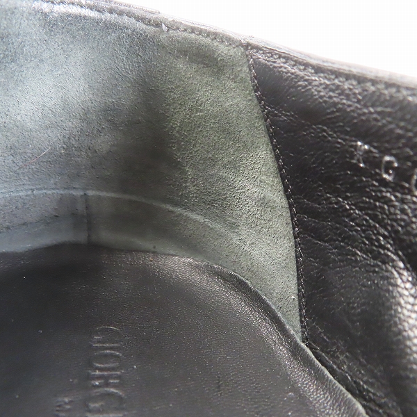 実際に弊社で買取させて頂いたGIORGIO ARMANI/ジョルジオアルマーニ パンチングレザーシューズ 43の画像 6枚目