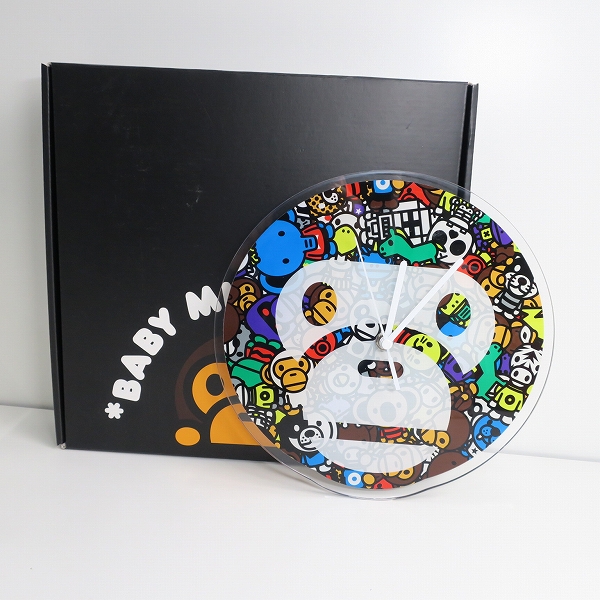 実際に弊社で買取させて頂いたA BATHING APE/アベイシングエイプ BE@RBRICK BABY MILO STORE 掛け時計