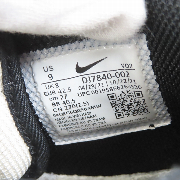 実際に弊社で買取させて頂いたNIKE×STUSSY/ナイキ×ステューシー AIR FORCE 1 '07 MID SP/エアフォース1 ミッド DJ7840-002/27の画像 5枚目