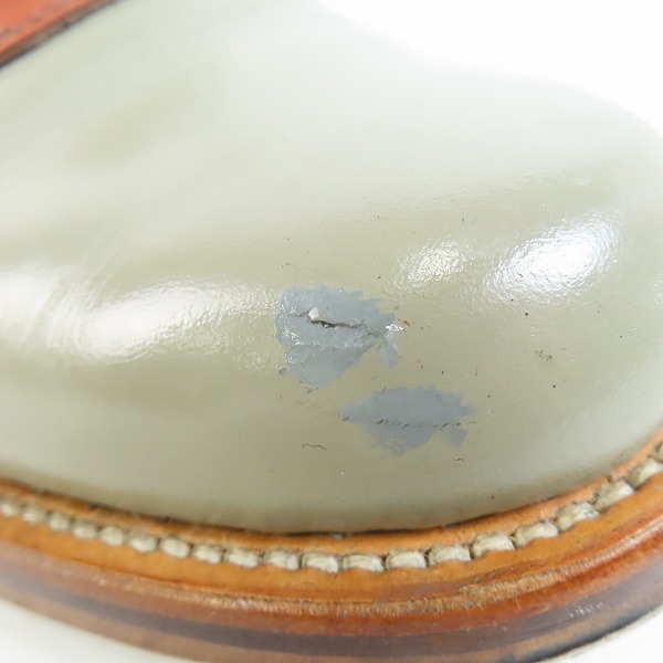 実際に弊社で買取させて頂いたREGAL/リーガル サドルオックスフォードシューズ グレー×ブラウンの画像 7枚目