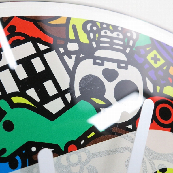 実際に弊社で買取させて頂いたA BATHING APE/アベイシングエイプ BE@RBRICK BABY MILO STORE 掛け時計の画像 4枚目