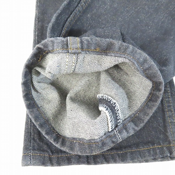 実際に弊社で買取させて頂いた【未使用】LEVIS/リーバイス 501 米国製 ボタン裏刻印525ブラックデニムパンツ 501-0658/W34L30の画像 9枚目