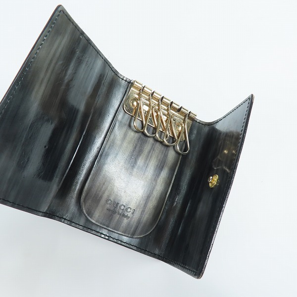 実際に弊社で買取させて頂いたGUCCI/グッチ 5連 レザー キーケース の画像 3枚目