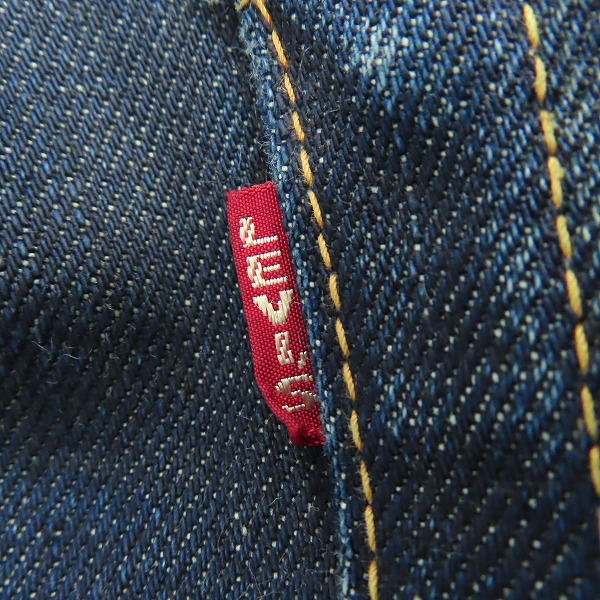 実際に弊社で買取させて頂いたLEVIS/リーバイス 501XX 復刻 片面BIG E 均等V ボタンフライ 日本製 デニムパンツ 37501/36の画像 6枚目