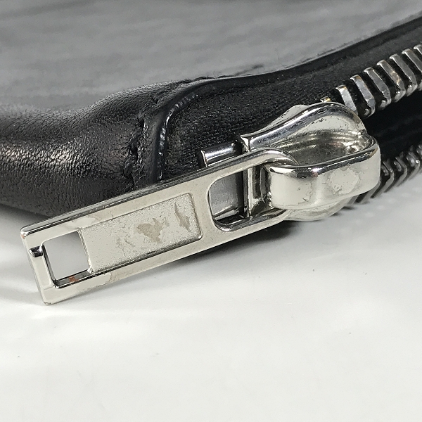 実際に弊社で買取させて頂いたRick Owens/リックオウエンス レザー ラウンドファスナー ウォレット/ポーチの画像 6枚目