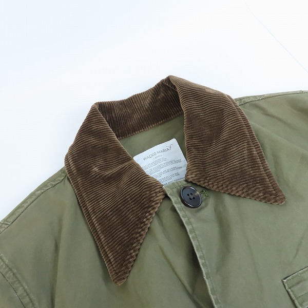 実際に弊社で買取させて頂いたWACKO MARIA/ワコマリア 襟コーデュロイ ハンティングジャケット/Sの画像 5枚目