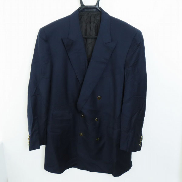実際に弊社で買取させて頂いたdunhill/ダンヒル dロゴボタン 紺ブレザー ダブルジャケット 56
