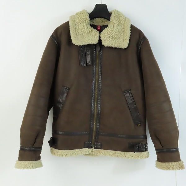 実際に弊社で買取させて頂いたALPHA INDUSTRIES/アルファインダストリーズ フェイクムートン B-3 フライトジャケット TA1469-068/L