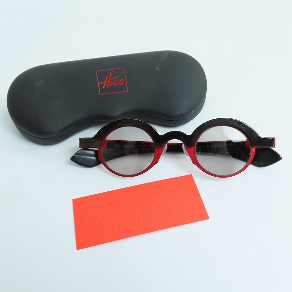 実際に弊社で買取させて頂いたTHEO/テオ quarante+SIX STAINLESS AND genuine horn サングラス/アイウェアの画像 9枚目