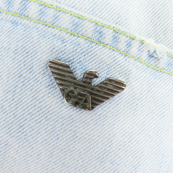 実際に弊社で買取させて頂いたARMANI JEANS/アルマーニジーンズ クラッシュデニム パンツ/38の画像 8枚目