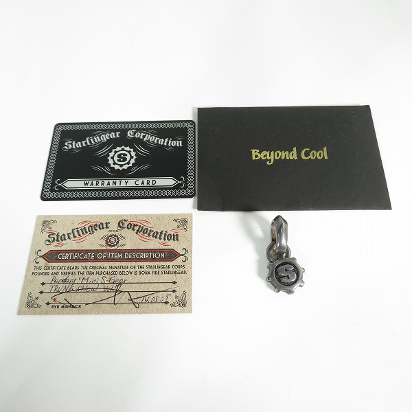 実際に弊社で買取させて頂いた【ギャラ付き】STARLINGEAR/スターリンギア ミニSギア ペンダントトップの画像 9枚目