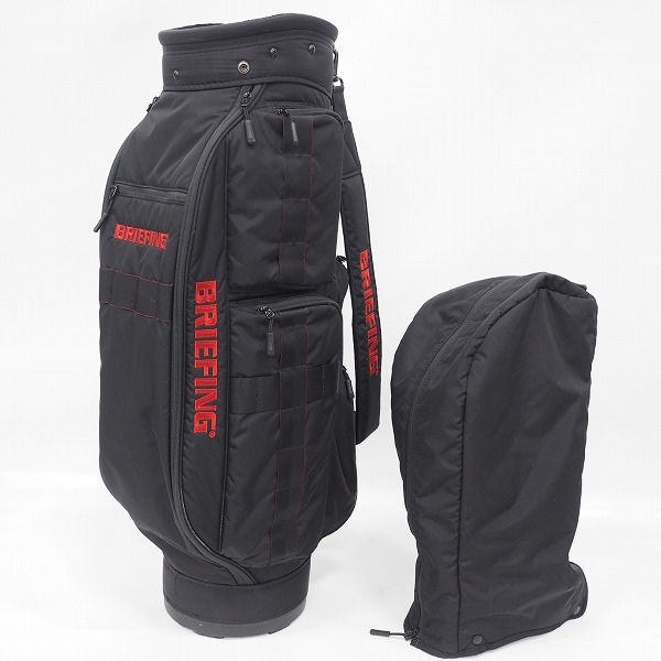 実際に弊社で買取させて頂いたBRIEFING/ブリーフィング CR-6 ゴルフ 8.5型 5分割キャディバッグ ブラックの画像 1枚目