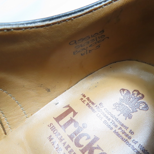 実際に弊社で買取させて頂いたTricker's/トリッカーズ ウィングチップシューズ M5633D/6.5の画像 6枚目