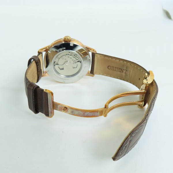 実際に弊社で買取させて頂いたORIENT/オリエント SUN＆MOON サンアンドムーン F6L2-UAA0 自動巻き 腕時計の画像 3枚目