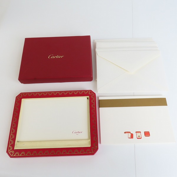 実際に弊社で買取させて頂いたCartier/カルティエ レターセット/便箋セット/メモパッド 2点セット
