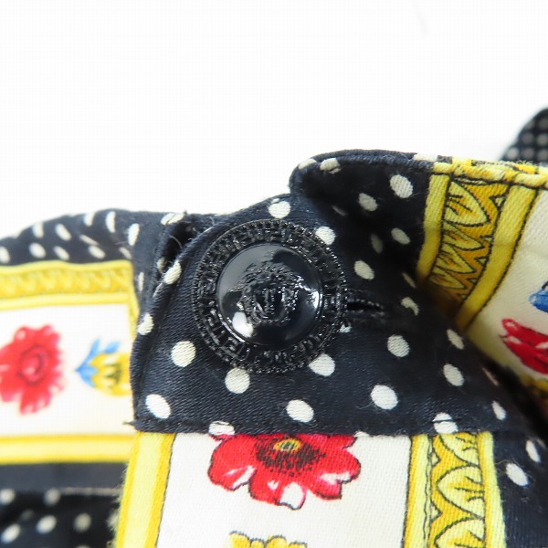 実際に弊社で買取させて頂いたVERSACE/ヴェルサーチ ドット柄シャツ/46の画像 8枚目