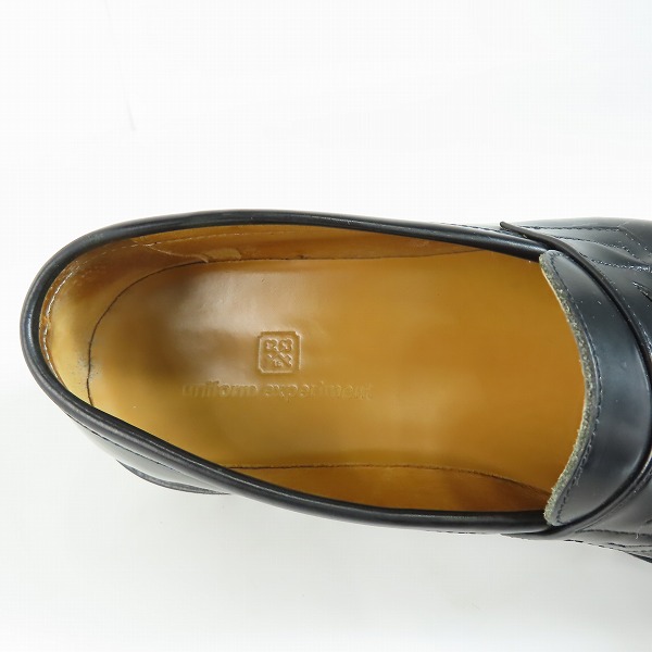 実際に弊社で買取させて頂いたuniform experiment/ユニフォームエクスペリメント コインローファー/42の画像 4枚目