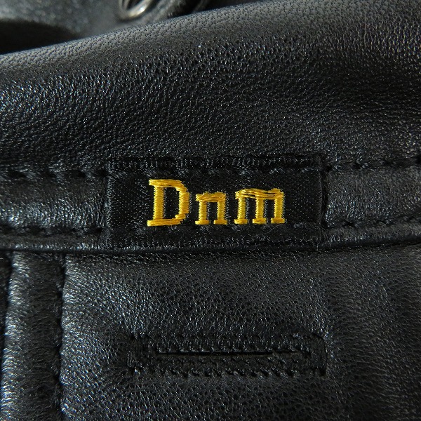 実際に弊社で買取させて頂いたBLACK BIRD by Denime/ブラックバードバイ ドゥニーム ラムレザー ブルゾン の画像 4枚目